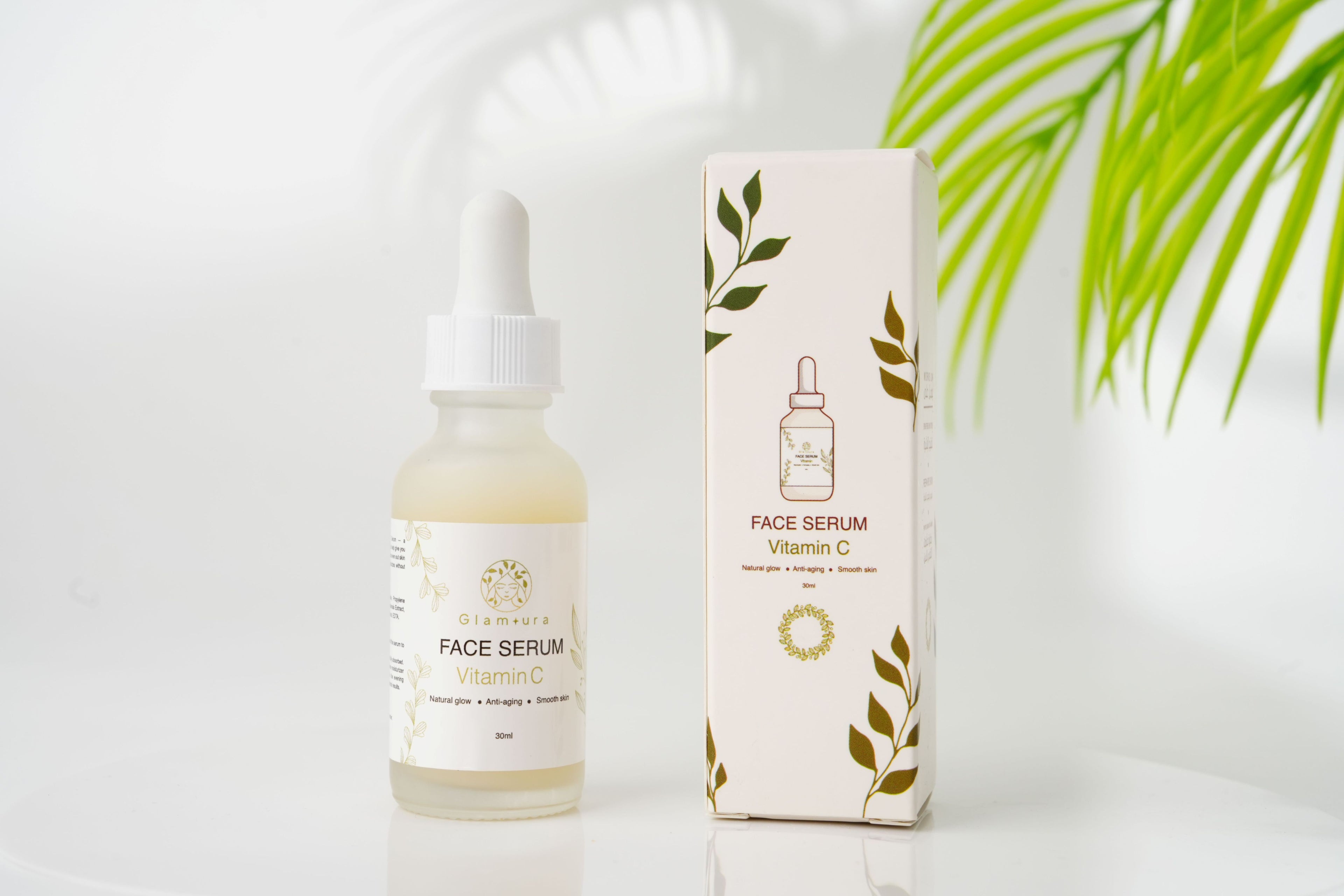 Face Serum Vitamin C , Natural glow, Anti-aging, Smooth skin 30ml