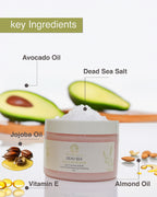 Glamura Oud & White Musk Scrub – Exfoliating Body Scrub | Dead Sea Salt + Natural Oils-450g